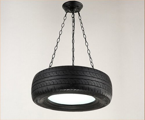 Светильники из шин в стиле лофт