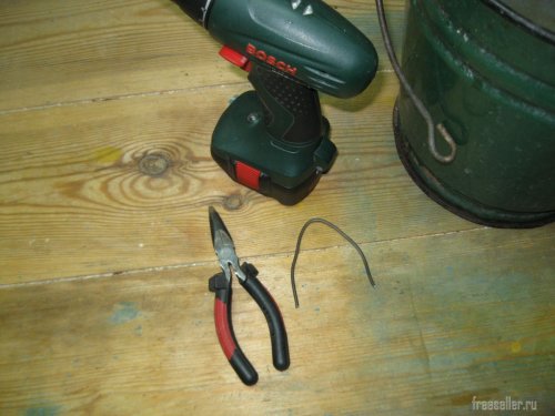 Изготовление быстрой ручки для оцинкованного ведра