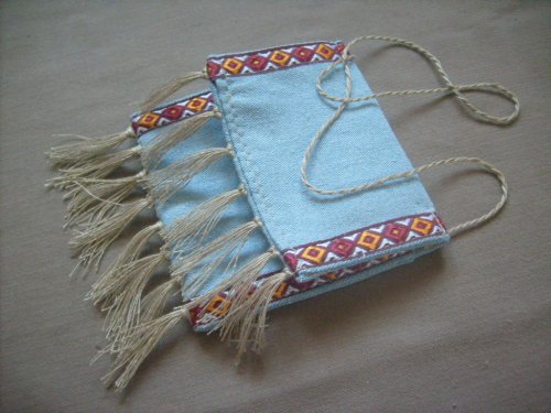 Хипповый нагрудный кошелёк своими руками