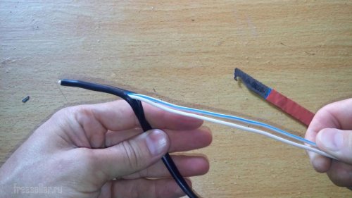 Тестирование самодельного съемника изоляции