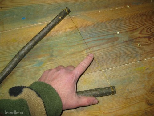 Самодельное приспособление для сбора опят с высоких деревьев