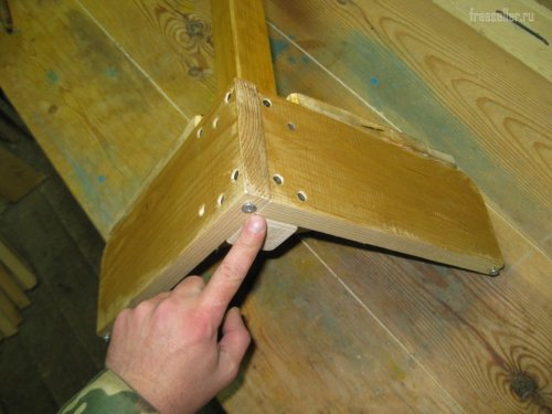 Изготовление самодельного углового столика.