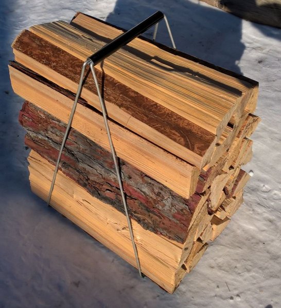 Рамочные носилки для дров своими руками