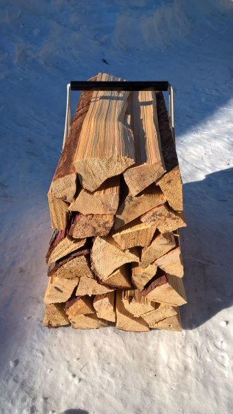 Самодельные рамочные носилки для дров