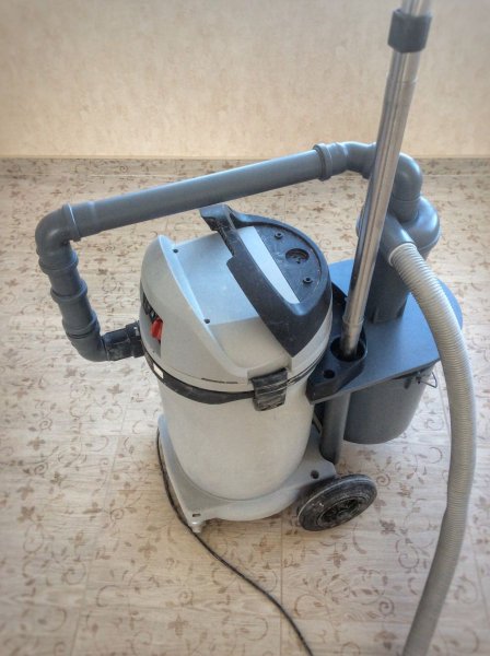 Самодельная циклонная станция на базе пылесоса Интерскол ПУ45