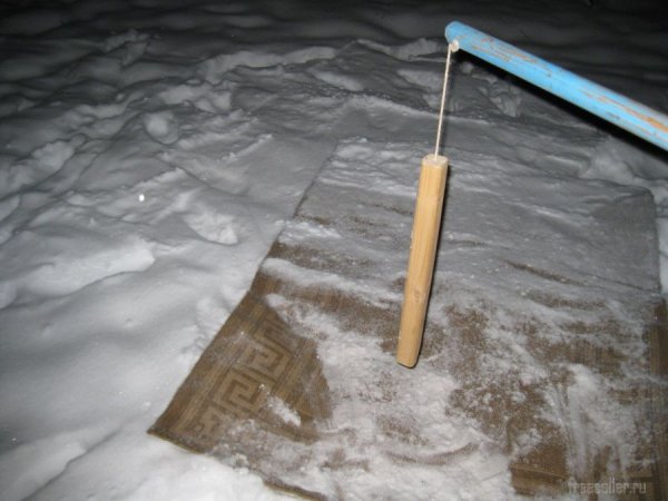 Приспособление в виде цепа для выбивания половиков