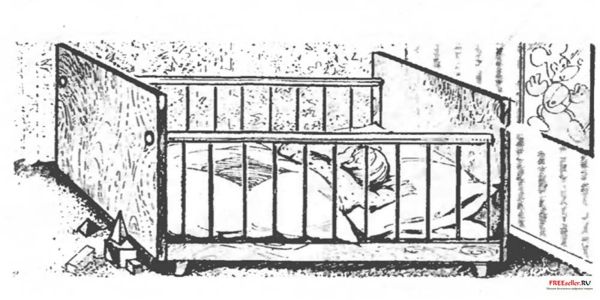 Простейшая самодельная детская кроватка