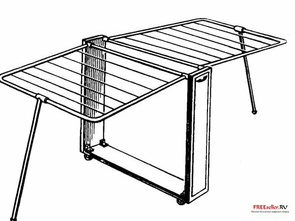 Конструкция сушилки для белья: