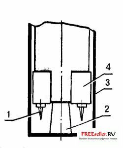 Гальванический электрошокер в ждущем режиме:
