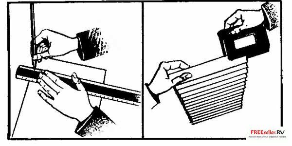 Лампа с абажуром-гармошкой: 1 - основание-ваза, 2 - гофрированная полоса, 3 - ленты-затяжки.