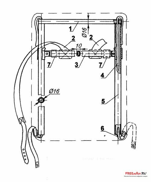 Разборный станок для рюкзака: