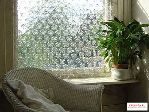 Занавески из пластиковых бутылок своими руками