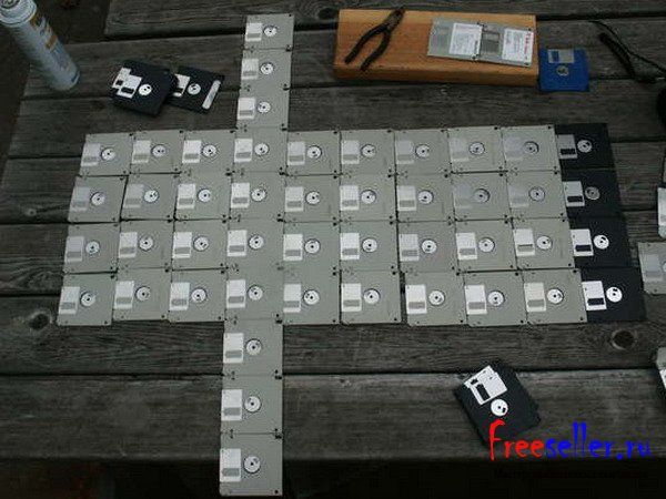 Сумка из дискет своими руками