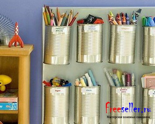 Подставки из консервных банок своими руками