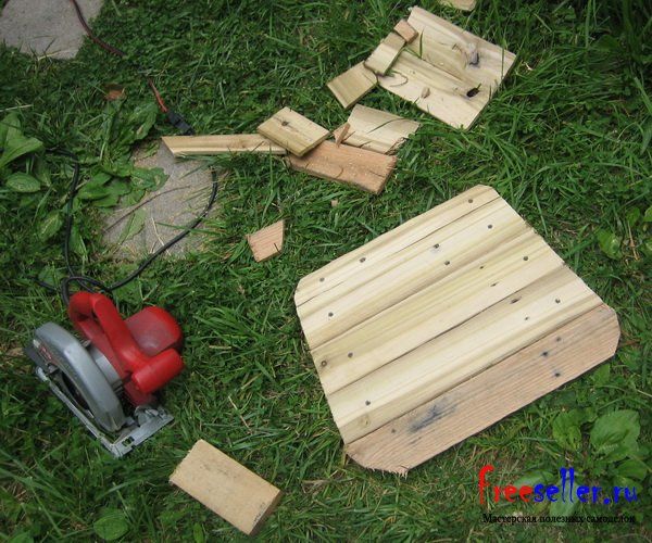 Реставрация старого стула с использование поддона