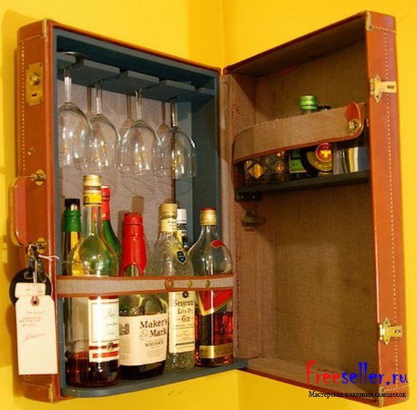 Бар из чемодана своими руками