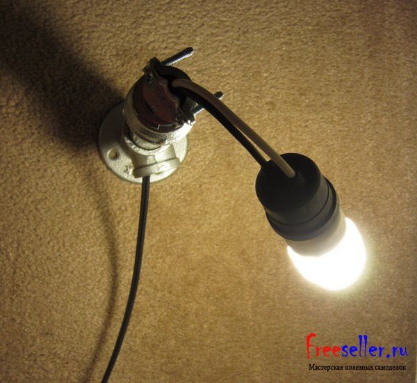 Самодельный светильник из труб