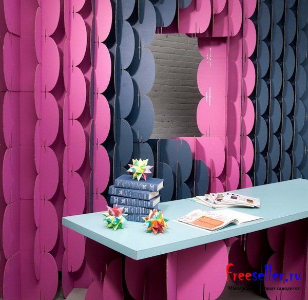 Модульные перегородки из коробок