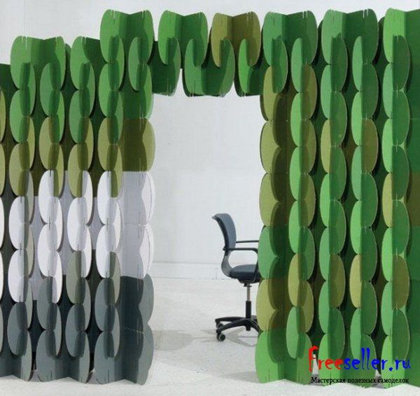 Модульные перегородки из коробок