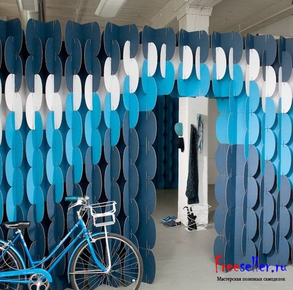 Модульные перегородки из коробок