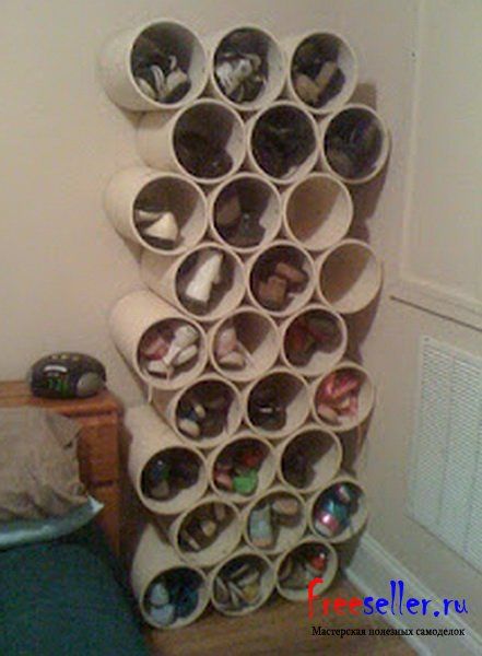 Обувной шкаф из жестяных банок своими руками