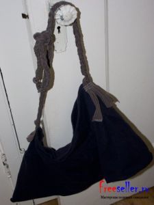 Самодельная сумочка из старой юбки