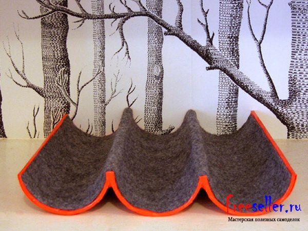 Подставка для вина из тубы - своими руками. Отличная идея.