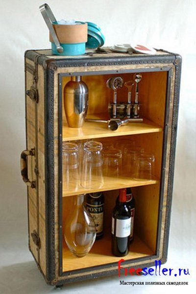 Идеи для изготовления комодов своими руками из старых чемоданов.