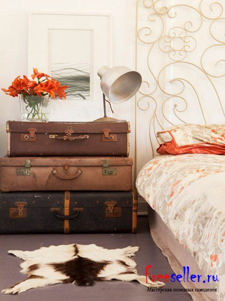 Идеи для изготовления комодов своими руками из старых чемоданов.