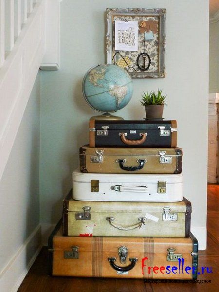 Идеи для изготовления комодов своими руками из старых чемоданов.