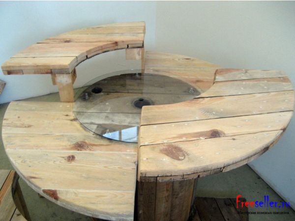 Компьютерный стол из бухты от кабеля