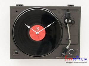 Настенные часы из проигрывателя своими руками