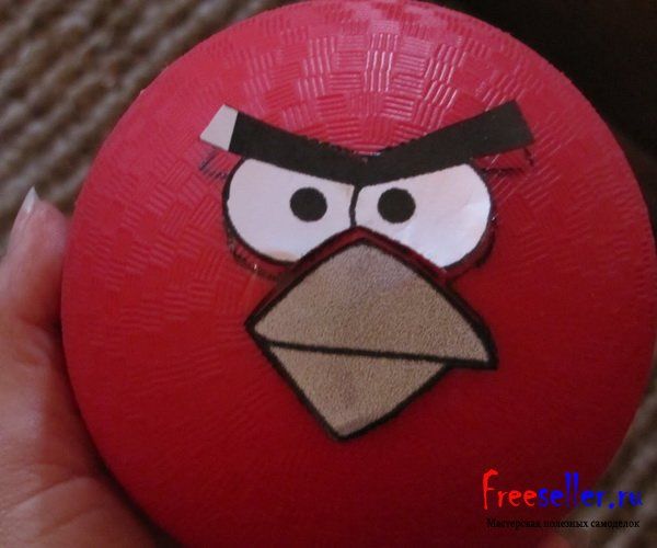 Самодельные игрушки в стиле Angry Birds