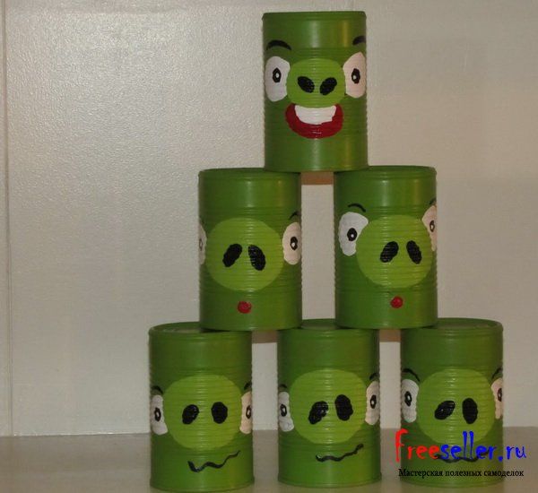 Самодельные игрушки в стиле Angry Birds