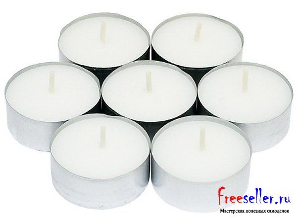 Оригинальный самодельный подсвечник для чайных свечей из удлинителя.