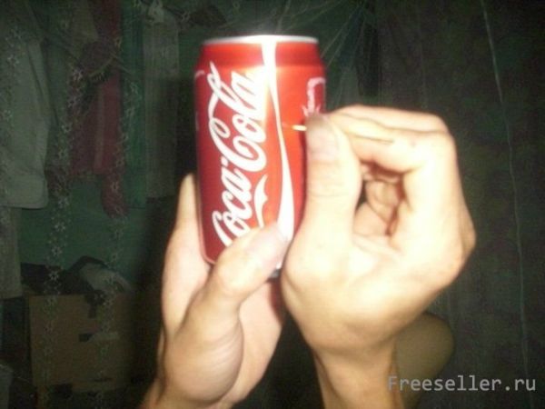 Делаем светильник из банки Кока кола