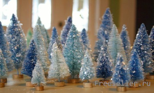 Как сделать елочку из ершика для посуды