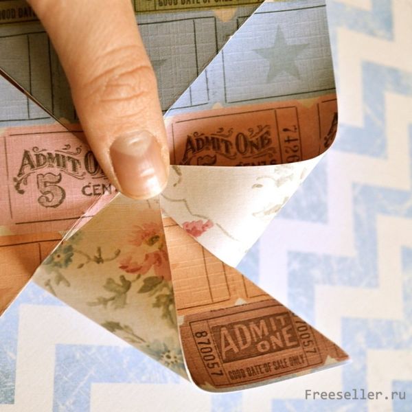 Как сделать вертушку из бумаги - процесс изготовления