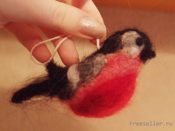 Самодельные новогодние игрушки из шерсти