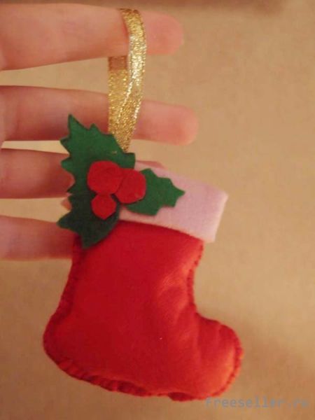 Самодельные новогодние игрушки из шерсти