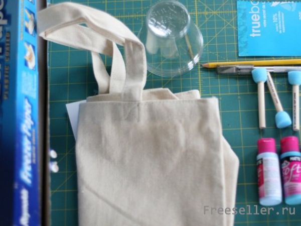 Как сделать узор на сумке