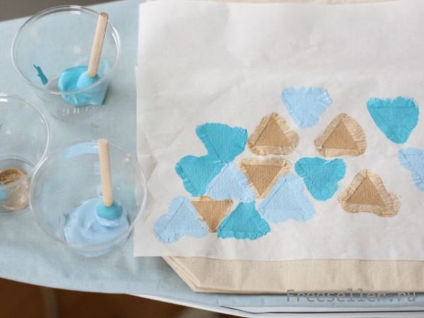 Как сделать узор на сумке