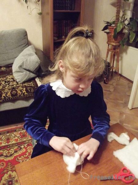 Новогодние поделки из синтепона