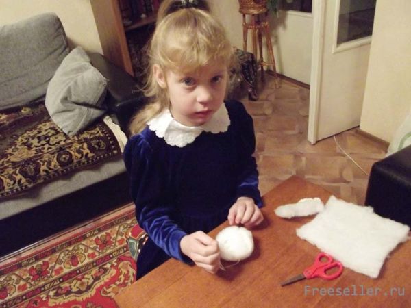 Новогодние поделки из синтепона