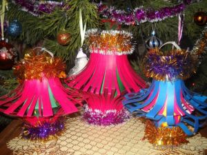 Новогодние фонарики на елку своими руками