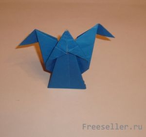 Ангел из бумаги - в оригами