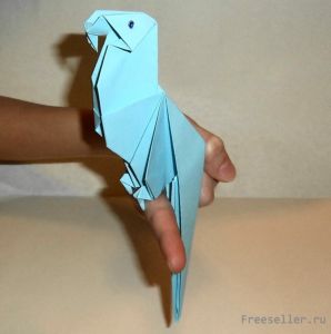 Попугай ара (оригами)