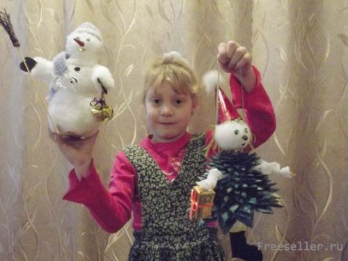 Новогодние поделки из синтепона