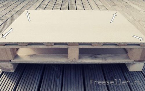 Столик для гостиной из поддонов своими руками