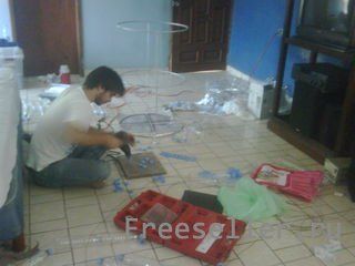 Мусорный бак из пластиковых бутылок